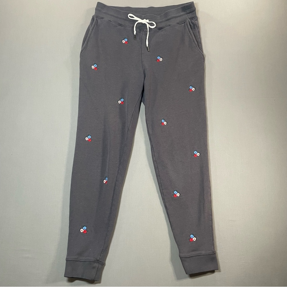 Rails Oakland Sweatpants/Joggers, Vintage Black Flower Buds - Womens Medium - Picture 2 of 16